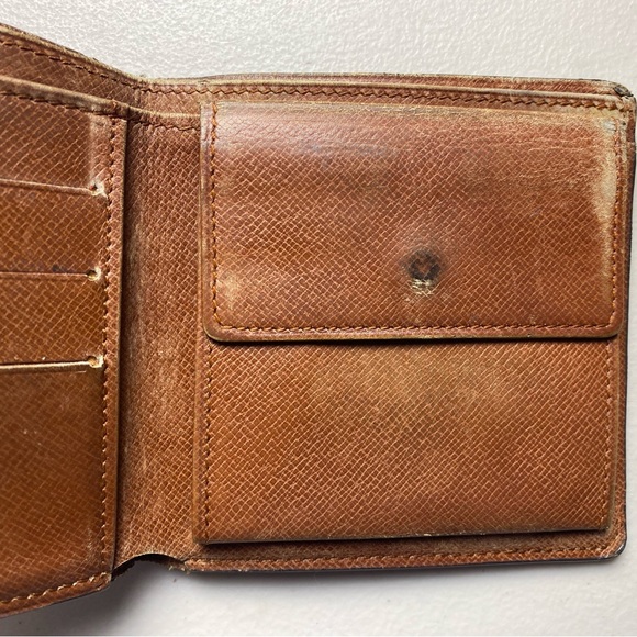 Louis Vuitton Men’s Monogram Pattern Bi Fold Leather Wallet 100% Authentic - Picture 6 of 14